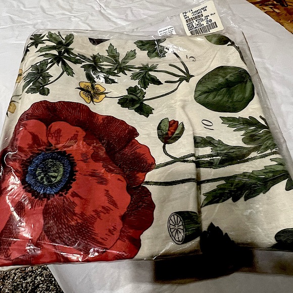 Pottery Barn Accents New Pottery Barn Poppy Botanical Print 24x24